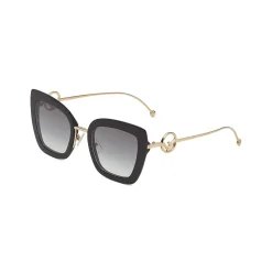 Fendi - F is Fendi - Cat Eye Sunglasses - Black - Sunglasses - Fendi Eyewear - Avvenice