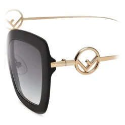 Fendi - F is Fendi - Cat Eye Sunglasses - Black - Sunglasses - Fendi Eyewear - Avvenice