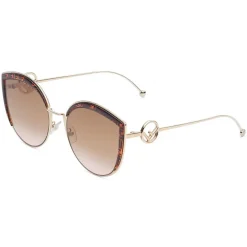 Fendi - F is Fendi - Cat-Eye Oversize Sunglasses - Brown - Sunglasses - Fendi Eyewear - Avvenice
