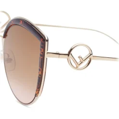 Fendi - F is Fendi - Cat-Eye Oversize Sunglasses - Brown - Sunglasses - Fendi Eyewear - Avvenice