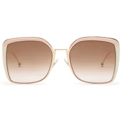 Fendi - F is Fendi - Copper Square Oversize Sunglasses - Sunglasses - Fendi Eyewear - Avvenice