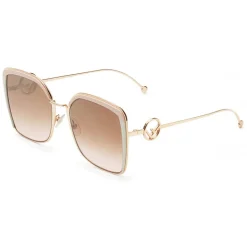 Fendi - F is Fendi - Copper Square Oversize Sunglasses - Sunglasses - Fendi Eyewear - Avvenice