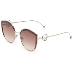 Fendi - F is Fendi - Copper Cat Eye Oversize Sunglasses - Sunglasses - Fendi Eyewear - Avvenice