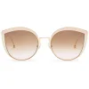 Fendi - F is Fendi - Copper Cat Eye Oversize Sunglasses - Sunglasses - Fendi Eyewear - Avvenice