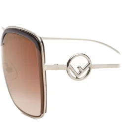 Fendi - F is Fendi - Gold Square Oversize Sunglasses - Sunglasses - Fendi Eyewear - Avvenice