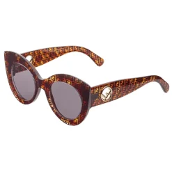 Fendi - F is Fendi - Havana Gray FF Cat Eye Sunglasses - Sunglasses - Fendi Eyewear - Avvenice