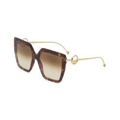 Fendi - F is Fendi - Oversize Square Sunglasses - Havana - Sunglasses - Fendi Eyewear - Avvenice
