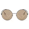Fendi - F is Fendi - Round Sunglasses - Black Brown - Sunglasses - Fendi Eyewear - Avvenice
