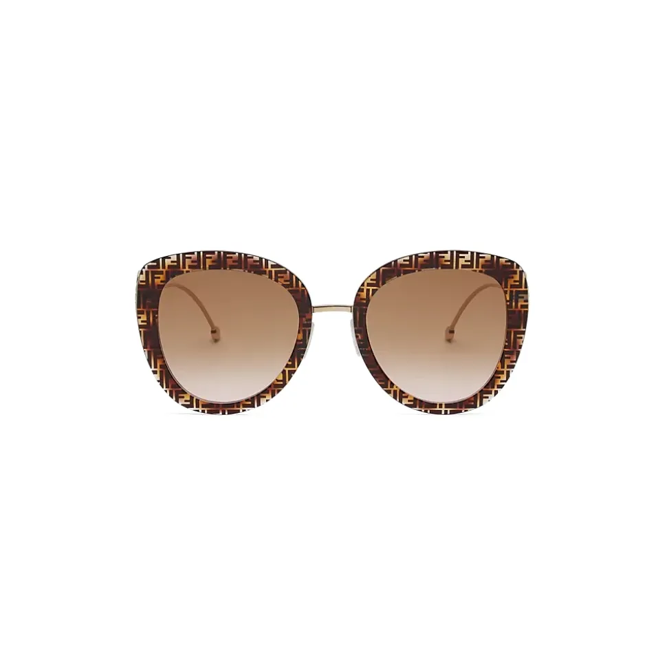 Fendi - F is Fendi - Round Sunglasses - Havana - Sunglasses - Fendi Eyewear - Avvenice
