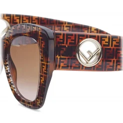 Fendi - F is Fendi - Square Sunglasses - Havana - Sunglasses - Fendi Eyewear - Avvenice