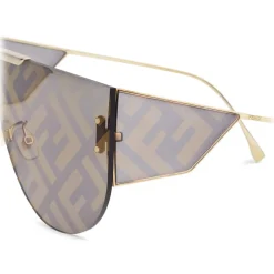 Fendi - Fabulous 2.0 - Shield Sunglasses - Gray - Sunglasses - Fendi Eyewear - Avvenice