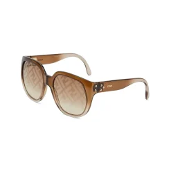 Fendi - Fendi Dawn - Oversize Round Sunglasses - Brown - Sunglasses - Fendi Eyewear - Avvenice