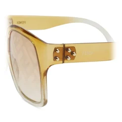 Fendi - Fendi Dawn - Oversize Square Sunglasses - Light Brown - Sunglasses - Fendi Eyewear - Avvenice