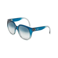 Fendi - Fendi Dawn - Oversize Round Sunglasses - Blue - Sunglasses - Fendi Eyewear - Avvenice