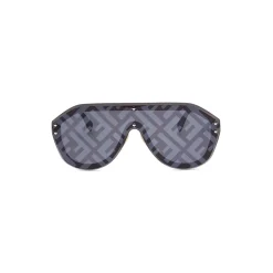 Fendi - Fendi Fabulous - Shield Sunglasses - Dark Ruthenium Gray - Sunglasses - Fendi Eyewear - Avvenice