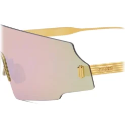 Fendi - Fendi Forceful - Shield Sunglasses - Rose Gold - Sunglasses - Fendi Eyewear - Avvenice