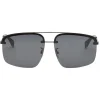 Fendi - Fendi Pack - Rectangular Sunglasses - Black - Sunglasses - Fendi Eyewear - Avvenice