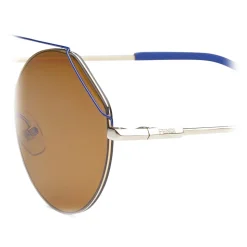 Fendi - FendiFiend - Round Pilot Sunglasses - Gold Blue - Sunglasses - Fendi Eyewear - Avvenice