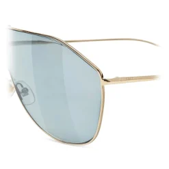 Fendi - FF Family - Shield Sunglasses - Gold light Blue - Sunglasses - Fendi Eyewear - Avvenice