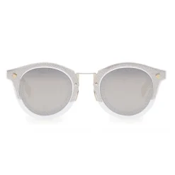 Fendi - FF- Round Sunglasses - Transparent Gold - Sunglasses - Fendi Eyewear - Avvenice