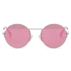 Fendi - FF- Round Sunglasses - Ruthenium - Sunglasses - Fendi Eyewear - Avvenice