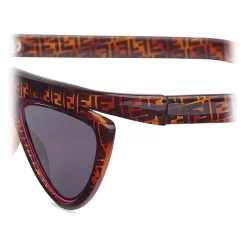 Fendi - Ffluo - Cat Eye Sunglasses - Brown - Sunglasses - Fendi Eyewear - Avvenice