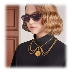 Fendi - Ffluo - Cat Eye Sunglasses - Brown - Sunglasses - Fendi Eyewear - Avvenice