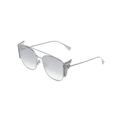 Fendi - Ffreedom - Square Sunglasses - Silver - Sunglasses - Fendi Eyewear - Avvenice
