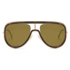 Fendi - Futuristic Fendi - Mask Sunglasses - Gold Havana - Sunglasses - Fendi Eyewear - Avvenice