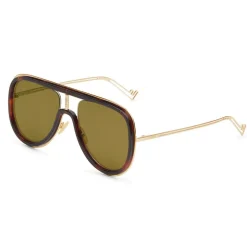 Fendi - Futuristic Fendi - Mask Sunglasses - Gold Havana - Sunglasses - Fendi Eyewear - Avvenice