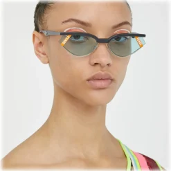 Fendi - Gentle Monster No. 01 - Cat Eye Sunglasses - Grey Light Blue - Sunglasses - Fendi Eyewear - Avvenice