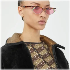 Fendi - Gentle Monster No. 01 - Cat Eye Sunglasses - Havana Rose - Sunglasses - Fendi Eyewear - Avvenice