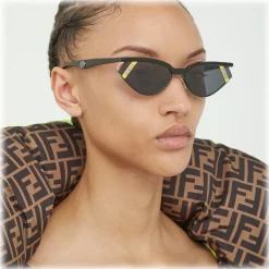 Fendi - Gentle Monster No. 01 - Cat Eye Sunglasses - Black - Sunglasses - Fendi Eyewear - Avvenice