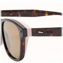 Fendi - I See You - Havana Square Sunglasses - Sunglasses - Fendi Eyewear - Avvenice