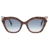 Fendi - Iridia - Cat Eye Sunglasses - Havana FF - Sunglasses - Fendi Eyewear - Avvenice