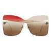 Fendi - Karligraphy - Butterfly Sunglasses - Gold Red Rose - Sunglasses - Fendi Eyewear - Avvenice