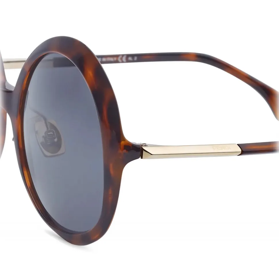 Fendi - Promeneye - Oversize Round Sunglasses - Gray - Sunglasses - Fendi Eyewear - Avvenice