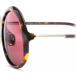 Fendi - Promeneye - Oversize Round Sunglasses - Red - Sunglasses - Fendi Eyewear - Avvenice