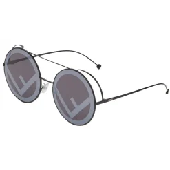 Fendi - Run Away - Black Oversize Sunglasses - Fashion Week 17 - Sunglasses - Fendi Eyewear - Avvenice