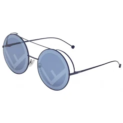 Fendi - Run Away - Blue Oversize Sunglasses - Fashion Week 17 - Sunglasses - Fendi Eyewear - Avvenice