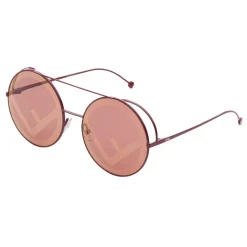 Fendi - Run Away - Red Oversize Sunglasses - Sunglasses - Fendi Eyewear - Avvenice