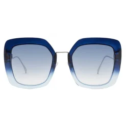 Fendi - Tropical Shine - Blue Oversize Sunglasses - Sunglasses - Fendi Eyewear - Avvenice