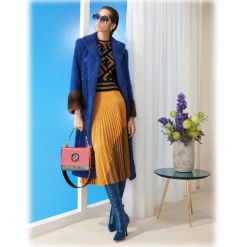 Fendi - Tropical Shine - Blue Oversize Sunglasses - Sunglasses - Fendi Eyewear - Avvenice