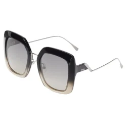 Fendi - Tropical Shine - Black & Grey Oversize Sunglasses - Sunglasses - Fendi Eyewear - Avvenice