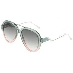 Fendi - Tropical Shine - Green & Pink Aviator Sunglasses - Sunglasses - Fendi Eyewear - Avvenice