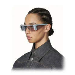 Fenty - Guarded Denim Mask - Baby Blue - Sunglasses - Rihanna Official - Fenty Eyewear - Avvenice