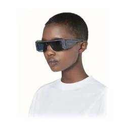 Fenty - Guarded Denim Mask - Indigo - Sunglasses - Rihanna Official - Fenty Eyewear - Avvenice