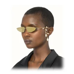 Fenty - Side-Eye Sunglasses - Gold - Sunglasses - Rihanna Official - Fenty Eyewear - Avvenice