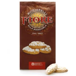 Fiore - Panforte of Siena since 1827 - Ricciarelli of Siena Traditional with Almonds - Pastry - Mono Usage Box - 120 g - Avvenice