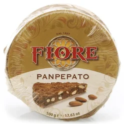 Fiore - Panforte of Siena since 1827 - Panforte of Siena Black - Panpepato - Panforte - Gigantino Cellophane Box - 500 g - Avvenice